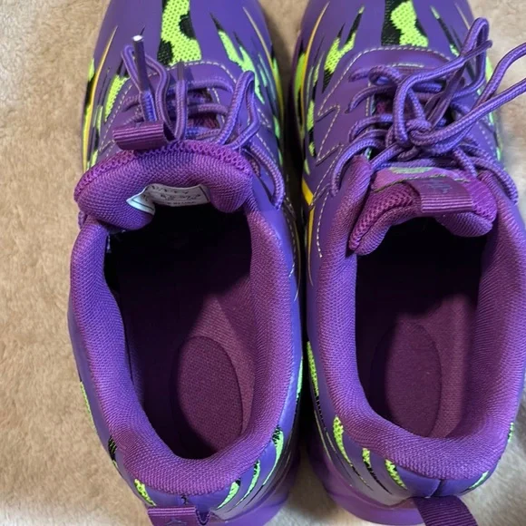 Women’s Purple and Green Sneakers, they can be used for Halloween NWOT - Picture 6 of 8